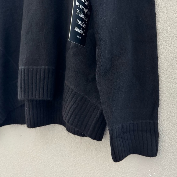 Tuckernuck Faris Pullover Sweater Womens XL Comfy Cozy Black Minimalist Chic NWT - Picture 11 of 14